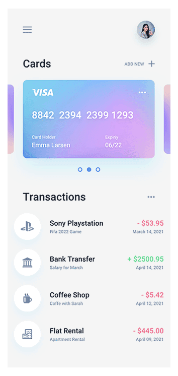 Rempic app screenshot showing account balances